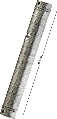 Vista 2 de SUPER STAM MEZUZAH CASE Holder (shidell) - Espinillera plateada semirunda de plástico semircular de goma impermeable corcho lote de 5