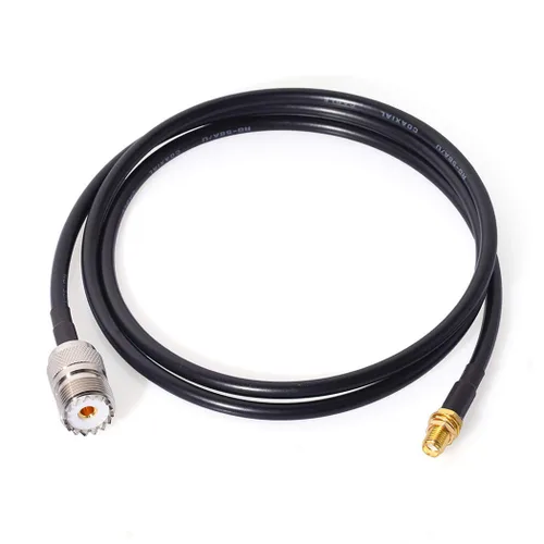 Vista 6 de Bingfu Adaptador de antena de radio Jamón SMA hembra a UHF SO239 hembra RG58 Cable de puente coaxial de 11.8 in 12 pulgadas para radioaficionado