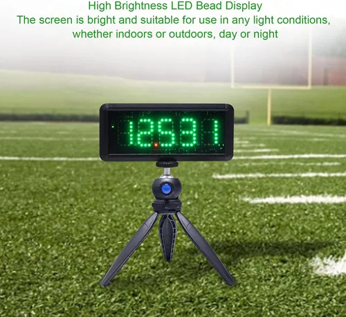 Vista 2 de Temporizador láser inalámbrico para sprints, reloj de carreras infrarrojo alimentado por batería, cronómetro con reflector y soportes, temporizador
