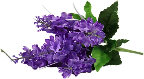 Vista 12 de ECYC Ltd Ramo de flores artificiales de jacinto de 13.78 pulgadas, flores de jacinto de seda con tallo de jacinto sintético para decoración de boda