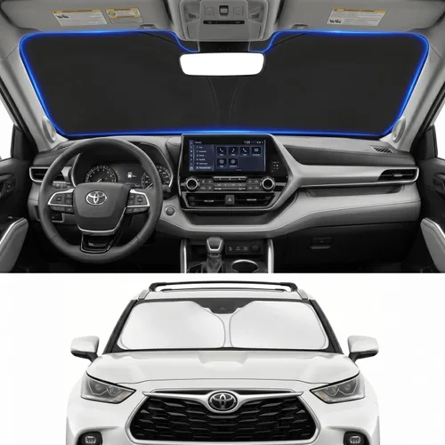 Vista 126 de Parasol para parabrisas para BMW X1 E84 2016-2024 2025, accesorios – Cubierta de parasol para parabrisas de ventana delantera, ajuste personalizado