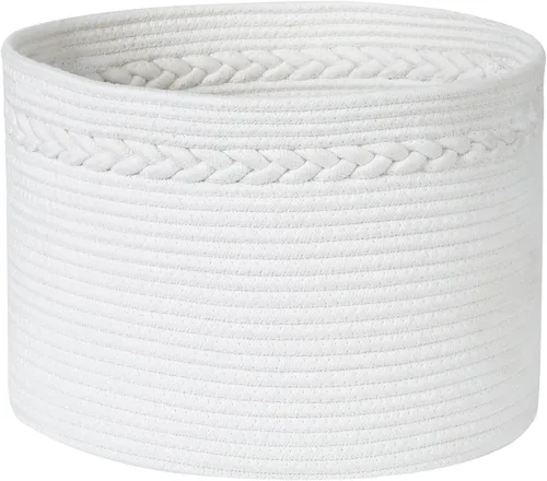 Vista 7 de Midlee Cesta de juguetes con mango trenzado ovalado