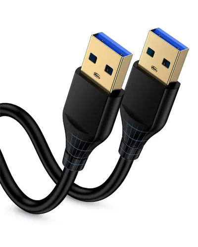 Vista 8 de Cable USB a USB de 6 pies, macho a macho USB A a USB A para discos duros WD