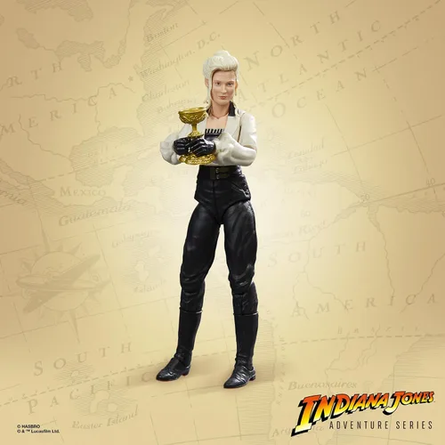 Vista 8 de Indiana Jones and The Last Crusade Adventure Series Dr. Elsa Schneider Figura de acción, figuras de acción de 6 pulgadas, juguetes para niños a
