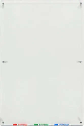 Vista 2 de Pizarra de vidrio blanco y esmerilado no magnético