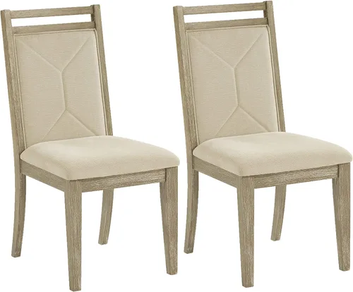 Vista 4 de Progressive Furniture Beck - Juego de 2 sillas de comedor tapizadas, 19 pulgadas de ancho x 23 pulgadas de profundidad x 38 pulgadas de alto