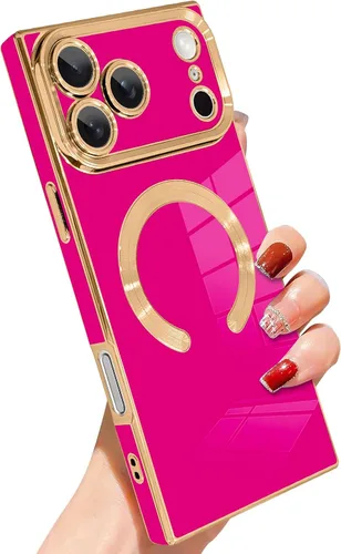 Vista 56 de SAKUULO - Funda magnética rectangular de lujo para iPhone 12 Pro Max, color negro