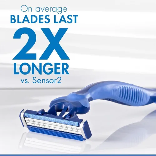 Vista 2 de Maquinillas de afeitar desechables Gillette Sensor3 Comfort para hombres, 12