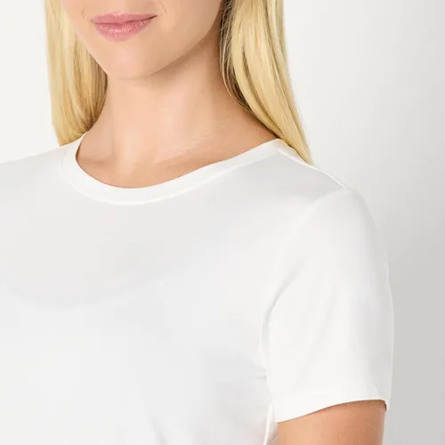 Vista 11 de Amazon Essentials Camiseta de manga corta con cuello redondo para mujer, de secado rápido, para entrenamiento, gimnasio, paquete múltiple