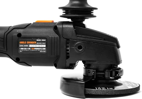 Vista 6 de WEN Amoladora angular inalámbrica, sin escobillas con batería de iones de litio de 20 V máx. 4.0 Ah y cargador (20944), color negro