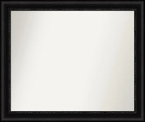 Vista 289 de Amanti Art Espejo personalizado, espejo de baño negro puente, espejo de pared o espejo de tocador de baño sobre el fregadero (26 x 26 pulgadas)