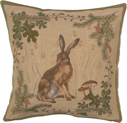 Vista 10 de Charlotte Home Fundas de almohada – Funda de almohada decorativa de 14 x 14 pulgadas para sofá y cama – Fundas de cojín de conejo francés