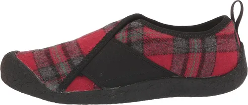 Vista 8 de KEEN Pantuflas casuales Howser Wrap para mujer, negro, rojo, cuadros (Red PlaidBlack)