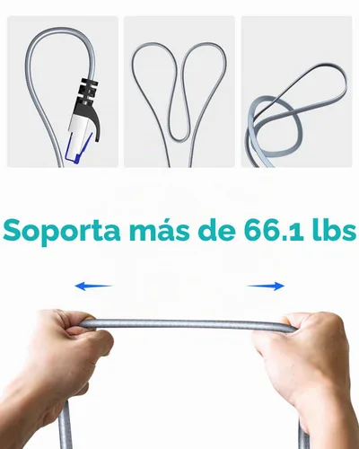 Vista 6 de BUSOHE Cable Ethernet Cat 8 de 1,5 pies, cable RJ45 trenzado de nailon