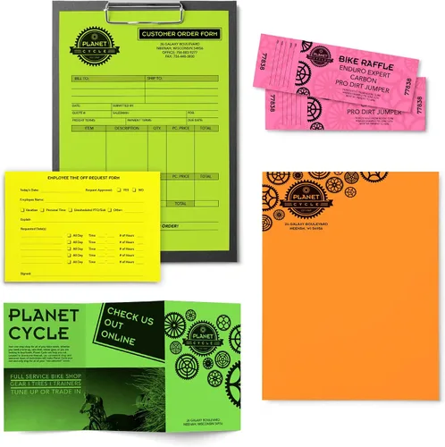 Vista 7 de Papel de colores brillantes, Neenah Astrobrights®, tamaño de papel carta, 24 libras, colores surtidos, resma de 500 hojas