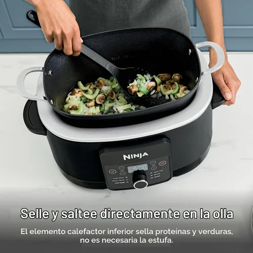 Vista 5 de Ninja® Olla Multiusos 12-en-1 PossibleCooker™ PLUS 8.5 cuartos - Cocina Múltiple Sous Vide y Fermentación Olla de Cocción Lenta, Horno Holandés