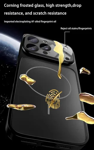 Vista 5 de Funda de Serie Magnética Diseñada para iPhone 13, [Compatible con MagSafe][Protección de Lente de Cámara de Vidrio Templado], Cubierta Protectora