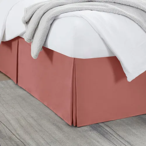 Vista 40 de Nestl Falda de cama individual blanca – Falda de cama de tamaño individual de 14 pulgadas de caída – Faldas de cama de microfibra cepillada – Falda