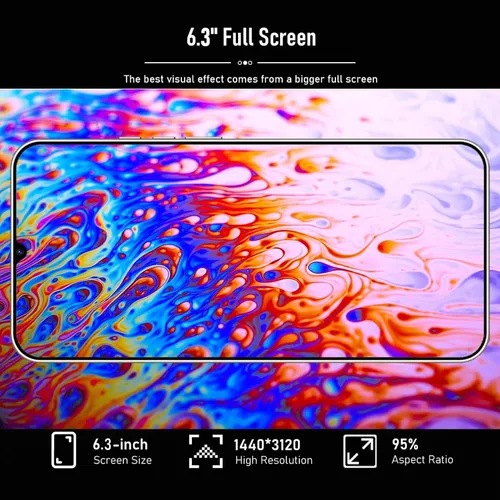 Vista 2 de I25+ Ultra Desbloqueado Teléfono celular Android 14, Octa-core Smartphone Teléfono Móvil, Batería de 6800mAh Carga Rápida, Pantalla FHD+ de 6.3