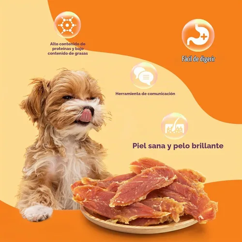 Vista 5 de Jungle Calling Golosinas para perros de pechuga de pollo para razas