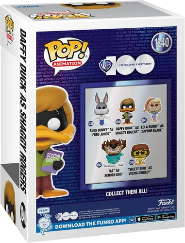 Vista 3 de Funko Pop! Animación: WB 100 - Looney Tunes, Pato Lucas como Shaggy Rogers