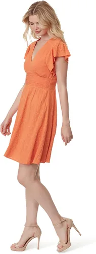 Vista 2 de Jessica Simpson Mini vestido de manga corta Khloe Flutter para mujer