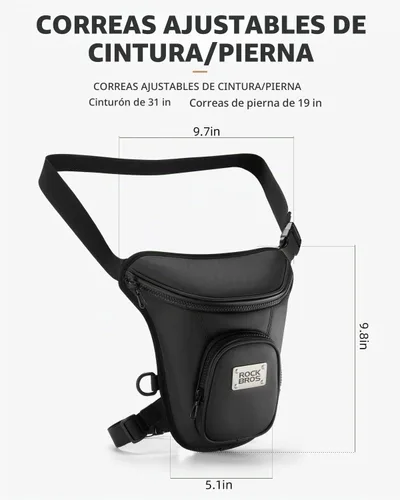 Vista 6 de ROCKBROS Riñonera táctica impermeable para motocicleta al aire libre