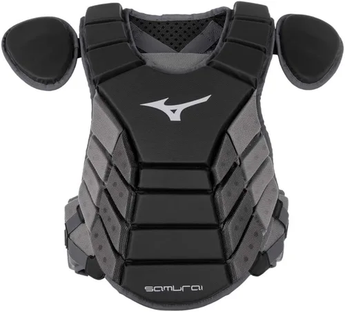 Vista 5 de Mizuno Mizuno Juego de Equipo de Receptor de Béisbol Samurai para Jóvenes en Caja Negro/Gris