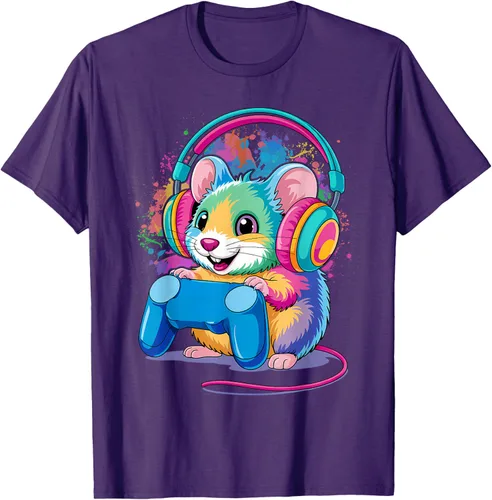 Vista 40 de Mouse Gaming Animal Video Games Funny T-Shirt