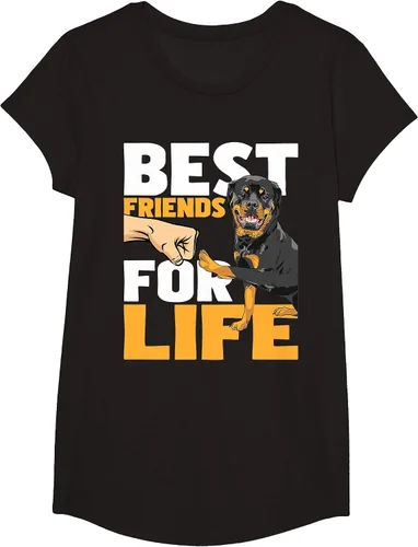 Vista 65 de Best Friends for Life - Rottweiler Animal Dog Lover Breeder T-Shirt