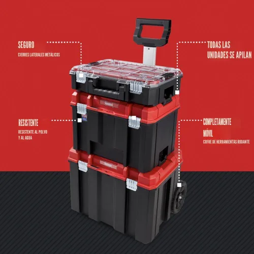 Vista 2 de CRAFTSMAN VERSASTACK - Caja de herramientas con cerradura con ruedas de metal de 17.126 pulgadas