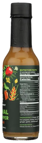 Vista 7 de Hillside Harvest Salsa picante original de pimiento picante, gourmet, hecha a mano, especias y cítricos, nivel de calor medio a picante, en caja