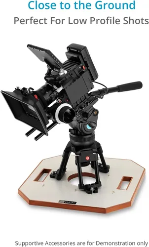 Vista 4 de PROAIM - Soporte de cuenco Hi-Hat de 2.953 in con tablero para disparos de ángulo bajo, 75 kg/165 lb Mounts in tight spaces where tripods can't