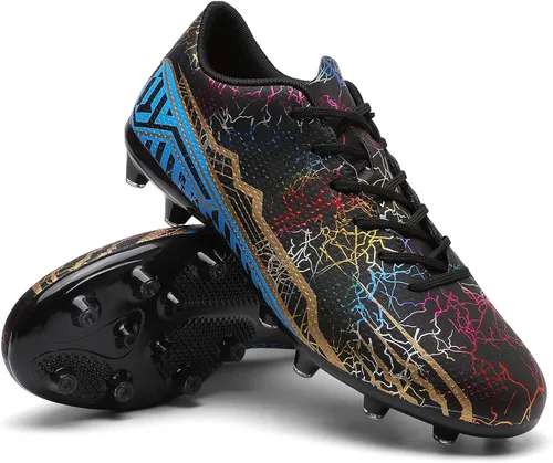 Vista 4 de HaloTeam Zapatos de fútbol para hombre, tacos de entrenamiento profesional, para césped TFAG, para exteriores, interiores, botas de fútbol