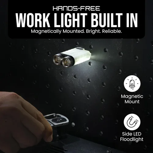 Vista 5 de Linterna EDC LED recargable de 900 lúmenes, mini linterna de bolsillo