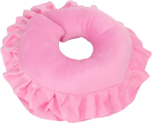 Vista 8 de Dioche Cojín de soporte para el cuello en forma de U suave para sala de spa, mesa de masaje, cama, almohada para la cara, cojín de cuello