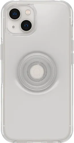 Vista 3 de OtterBox - Funda transparente para iPhone 13 Otter + POP Symmetry Clear Series (transparente)