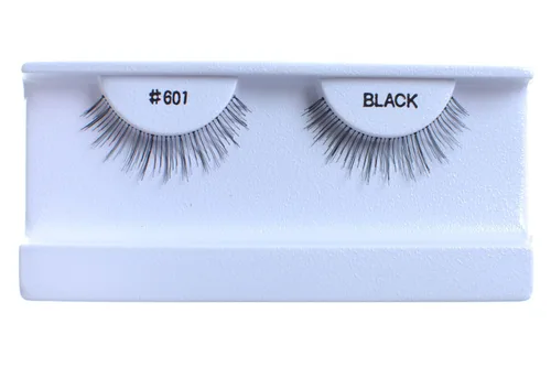 Vista 27 de 100 pares de pestañas postizas 100% cabello humano negro natural #412