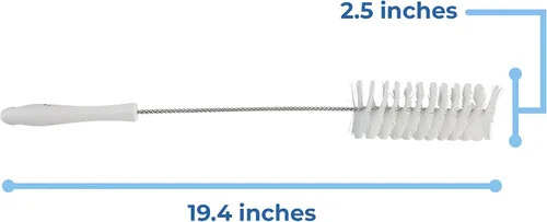 Vista 2 de Vikan cepillo suave para tubo, poliéster, Blanco, 1