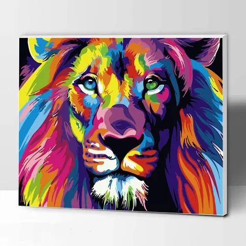 Vista 7 de Komking Pintura por números para adultos, niños principiantes, kits de pintura por números sobre lienzo, kits de pintura para manualidades, regalo