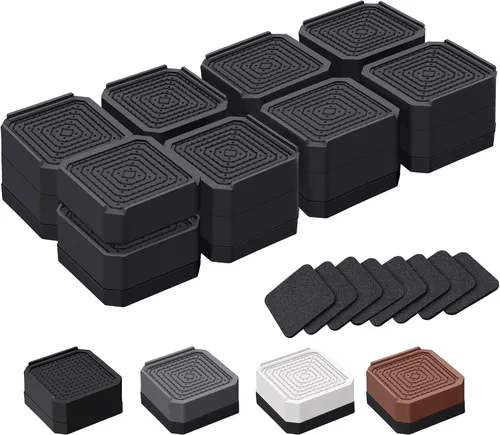 Vista 23 de ANNKUT Elevadores de cama y elevadores de muebles, bloques de elevación ajustables resistentes para sofás, escritorios y sillas, elevan 1.5