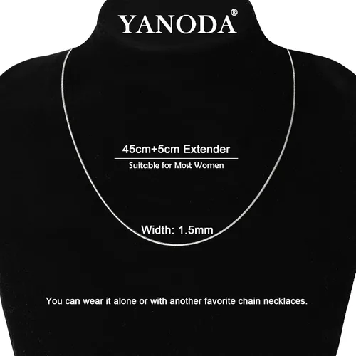 Vista 5 de YANODA Collar de espiga para mujer, collares de oro de 14 quilates para mujer, delicado collar de oro en capas para mujer, collar de cadena