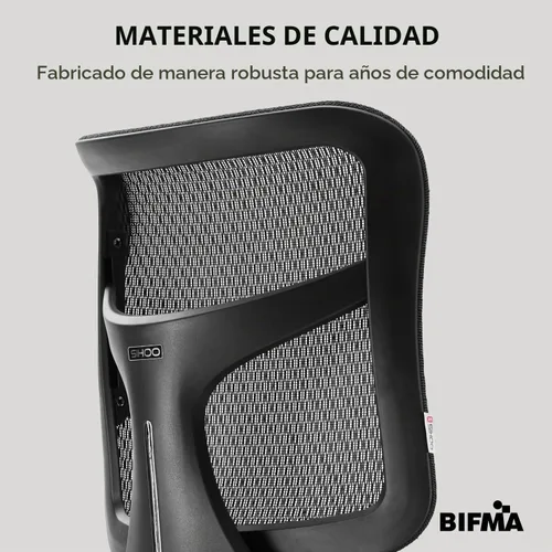 Vista 9 de SIHOO Doro S100 - Silla de oficina ergonómica, soporte lumbar dinámico Negro