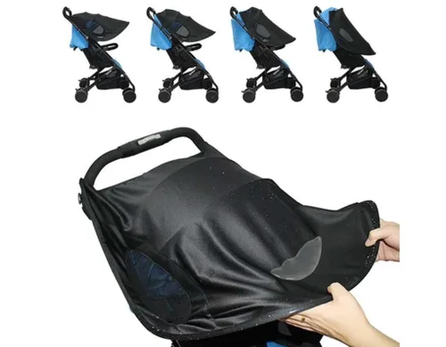 Vista 2 de Parasol para cochecito de bebé, protección solar para cochecitos, asientos de automóvil, cochecito, cochecito, cochecito, sombrilla para el sol