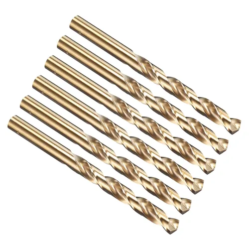 Vista 192 de PATIKIL Broca Jobber de 0.039 in, vástago recto M35 cobalto 5% acero de alta velocidad 135° acabado dorado para metal duro de acero inoxidable - 2