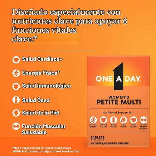 Vista 3 de Multivitamínico completo One-A-Day Women's Petites, 160 unidades, BAYER579086, 1, 1
