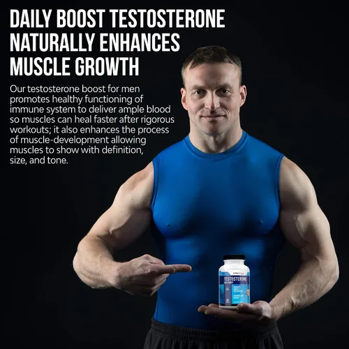 Vista 4 de Real Science Nutrition Daily Boost - Potenciador de testosterona para hombres, suplemento más fuerte para el crecimiento muscular, culturismo