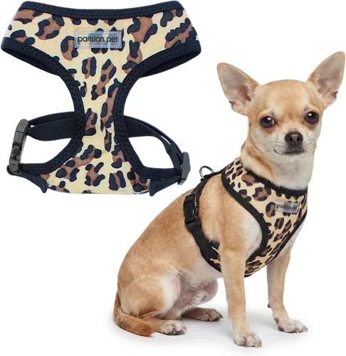 Vista 24 de Arnés para perro Parisian Pet - Arnés de libertad ajustable - Chaleco para perro de camuflaje verde - Arnés para perro de 100% tela de malla