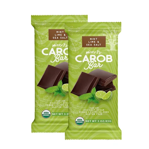 Vista 19 de Missy J's Barras orgánicas de coco y almendra, paquete de 2, algarroba hecha con azúcar de coco, veganas y sin gluten, sustituto saludable sin