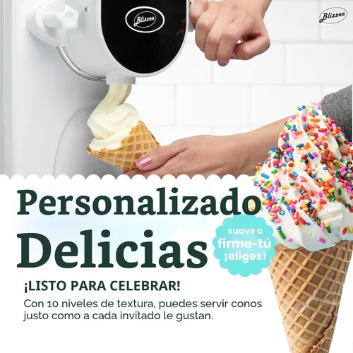 Vista 4 de Máquina de helado de servicio suave de 1.25 cuartos de galón Máquina de helados de encimera sin precongelación para el hogar Compresor integrado